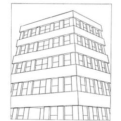 Раскраска: небоскреб (Здания и Архитектура) #65817 - Бесплатные раскраски для печати