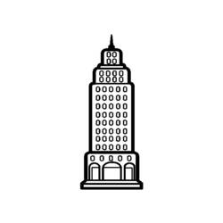 Раскраска: небоскреб (Здания и Архитектура) #65818 - Бесплатные раскраски для печати