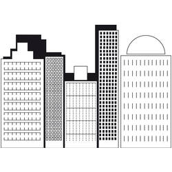 Раскраска: небоскреб (Здания и Архитектура) #65873 - Бесплатные раскраски для печати
