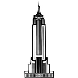 Раскраска: небоскреб (Здания и Архитектура) #65891 - Бесплатные раскраски для печати