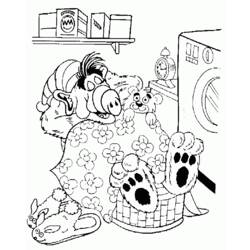 Раскраска: Alf (мультфильмы) #33676 - Бесплатные раскраски для печати