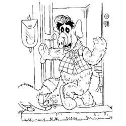 Раскраска: Alf (мультфильмы) #33684 - Бесплатные раскраски для печати