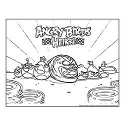 Раскраска: Angry Birds (мультфильмы) #25040 - Бесплатные раскраски для печати