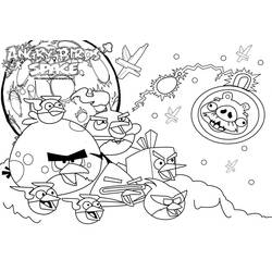 Раскраска: Angry Birds (мультфильмы) #25049 - Бесплатные раскраски для печати