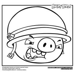 Раскраска: Angry Birds (мультфильмы) #25067 - Бесплатные раскраски для печати