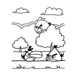 Раскраска: Angry Birds (мультфильмы) #25071 - Бесплатные раскраски для печати