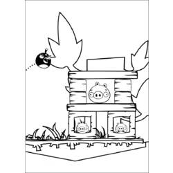 Раскраска: Angry Birds (мультфильмы) #25088 - Бесплатные раскраски для печати