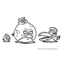 Раскраска: Angry Birds (мультфильмы) #25121 - Бесплатные раскраски для печати