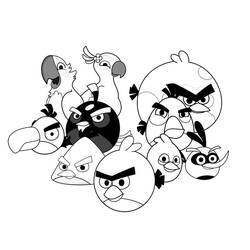 Раскраска: Angry Birds (мультфильмы) #25122 - Бесплатные раскраски для печати