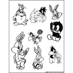 Раскраска: Baby Looney Tunes (мультфильмы) #26695 - Бесплатные раскраски для печати