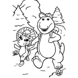 Раскраска: Барни и его друзья (мультфильмы) #40914 - Бесплатные раскраски для печати