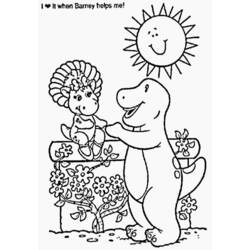 Раскраска: Барни и его друзья (мультфильмы) #40943 - Бесплатные раскраски для печати