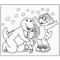 Раскраска: Барни и его друзья (мультфильмы) #40959 - Бесплатные раскраски для печати