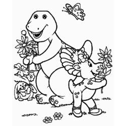 Раскраска: Барни и его друзья (мультфильмы) #40974 - Бесплатные раскраски для печати