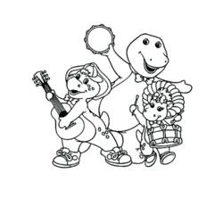 Раскраска: Барни и его друзья (мультфильмы) #41004 - Бесплатные раскраски для печати