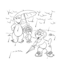 Раскраска: Барни и его друзья (мультфильмы) #41010 - Бесплатные раскраски для печати