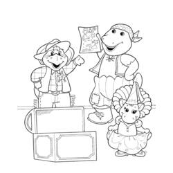 Раскраска: Барни и его друзья (мультфильмы) #41034 - Бесплатные раскраски для печати
