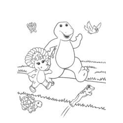 Раскраска: Барни и его друзья (мультфильмы) #41042 - Бесплатные раскраски для печати