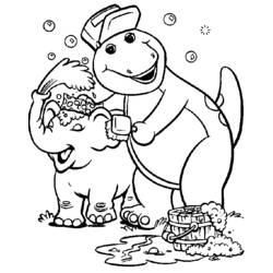 Раскраска: Барни и его друзья (мультфильмы) #41066 - Бесплатные раскраски для печати