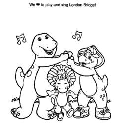 Раскраска: Барни и его друзья (мультфильмы) #41084 - Бесплатные раскраски для печати