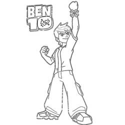 Раскраска: Бен 10 (мультфильмы) #40417 - Бесплатные раскраски для печати