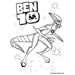 Раскраска: Бен 10 (мультфильмы) #40435 - Бесплатные раскраски для печати