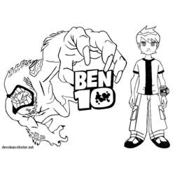 Раскраски: Бен 10 - Бесплатные раскраски для печати
