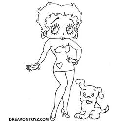 Раскраска: Бетти Буп (мультфильмы) #25928 - Бесплатные раскраски для печати
