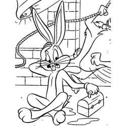 Раскраска: Зайчик жучки (мультфильмы) #26419 - Бесплатные раскраски для печати