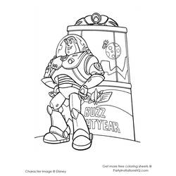 Раскраска: Приключения Базз Лайтер (мультфильмы) #46682 - Бесплатные раскраски для печати