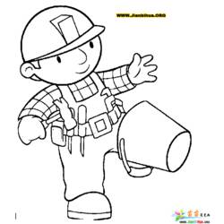 Раскраска: Боб Строитель (мультфильмы) #33342 - Бесплатные раскраски для печати