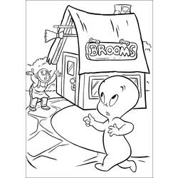 Раскраска: Casper (мультфильмы) #36253 - Бесплатные раскраски для печати