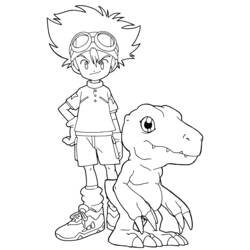 Раскраска: Digimon (мультфильмы) #51423 - Бесплатные раскраски для печати