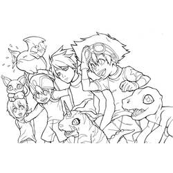 Раскраска: Digimon (мультфильмы) #51424 - Бесплатные раскраски для печати