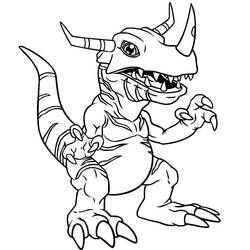 Раскраска: Digimon (мультфильмы) #51426 - Бесплатные раскраски для печати
