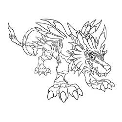 Раскраска: Digimon (мультфильмы) #51443 - Бесплатные раскраски для печати
