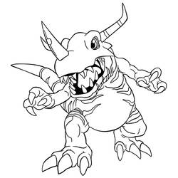 Раскраска: Digimon (мультфильмы) #51537 - Бесплатные раскраски для печати