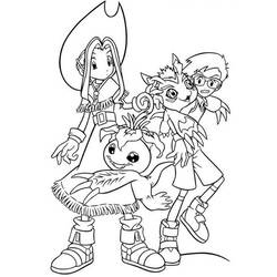 Раскраска: Digimon (мультфильмы) #51683 - Бесплатные раскраски для печати