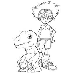 Раскраска: Digimon (мультфильмы) #51699 - Бесплатные раскраски для печати