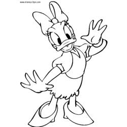 Раскраска: Дональд Дак (мультфильмы) #30201 - Бесплатные раскраски для печати