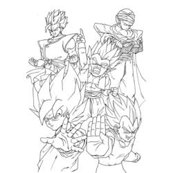 Раскраска: Dragon Ball Z (мультфильмы) #38486 - Бесплатные раскраски для печати