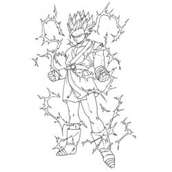 Раскраска: Dragon Ball Z (мультфильмы) #38517 - Бесплатные раскраски для печати