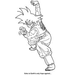 Раскраска: Dragon Ball Z (мультфильмы) #38524 - Бесплатные раскраски для печати
