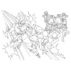 Раскраска: Dragon Ball Z (мультфильмы) #38542 - Бесплатные раскраски для печати