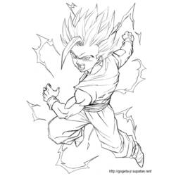 Раскраска: Dragon Ball Z (мультфильмы) #38559 - Бесплатные раскраски для печати