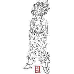 Раскраска: Dragon Ball Z (мультфильмы) #38620 - Бесплатные раскраски для печати