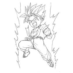 Раскраска: Dragon Ball Z (мультфильмы) #38702 - Бесплатные раскраски для печати