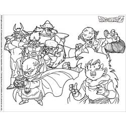 Раскраска: Dragon Ball Z (мультфильмы) #38763 - Бесплатные раскраски для печати