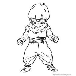 Раскраска: Dragon Ball Z (мультфильмы) #38777 - Бесплатные раскраски для печати
