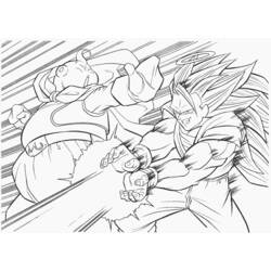 Раскраска: Dragon Ball Z (мультфильмы) #38844 - Бесплатные раскраски для печати